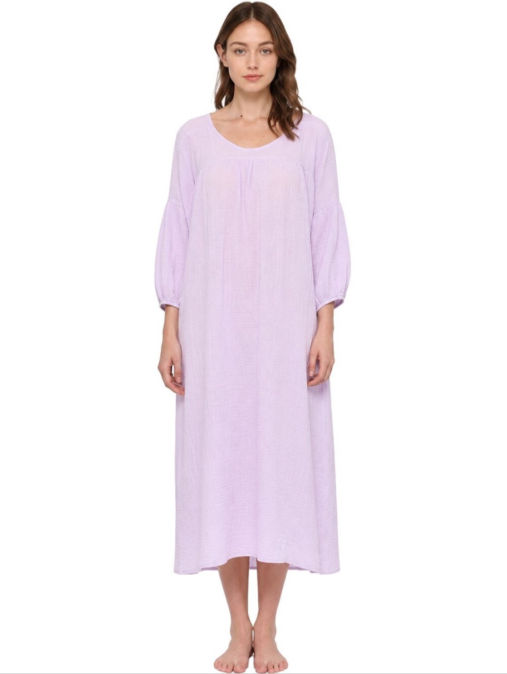 Filosofia NWT Esther Gauze Dress Size XS Lavender Boho Romantic Vibe Cottagecore